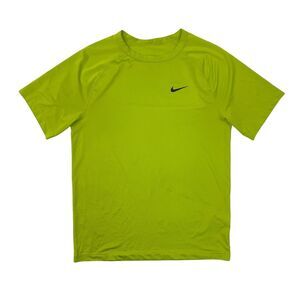 Nike T Shirt Mens S Small Limelight Ready Dri Fit Performance Fitness Stretch